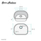 Swiss Madison Toulouse 24" x 21" Single Stainless Steel Undermount Kitchen Sink
