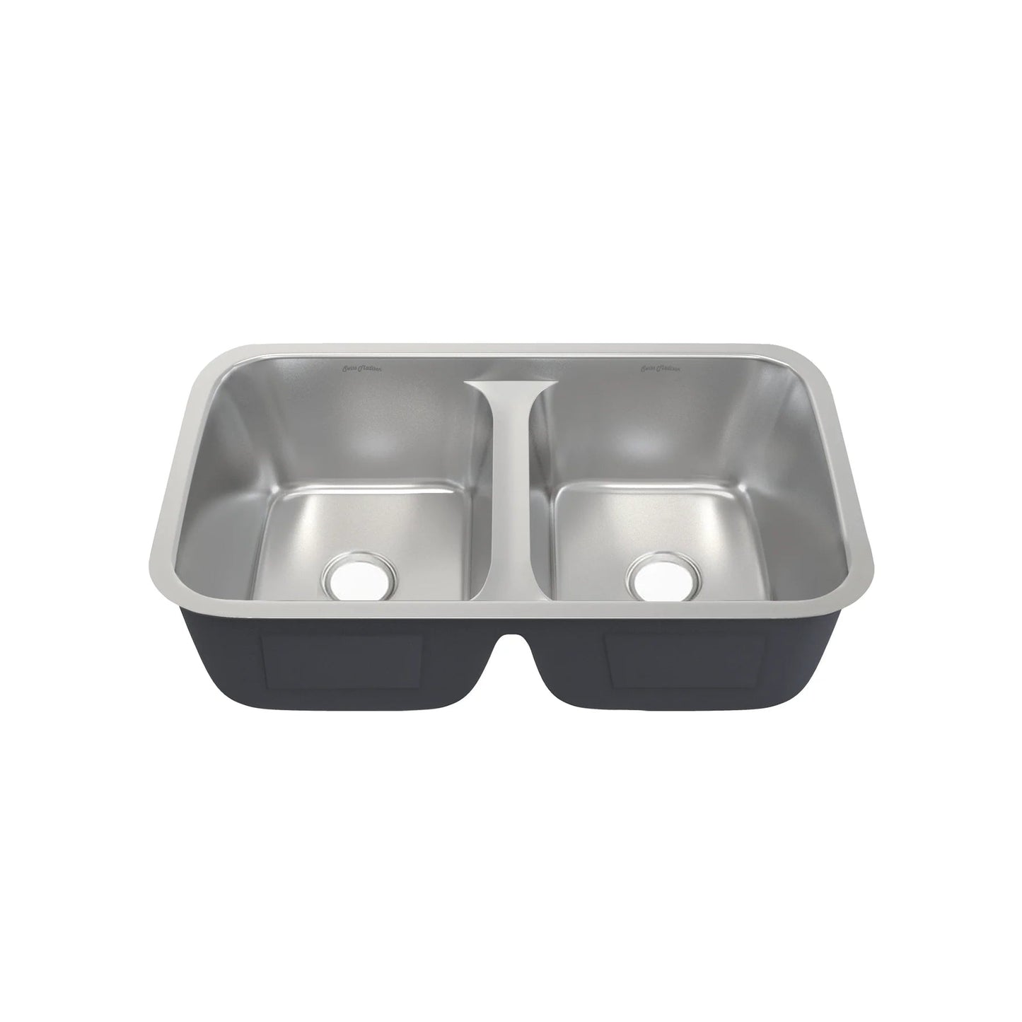 Swiss Madison Toulouse 32" Double Low Divide Stainless Steel Undermount Kitchen Sink