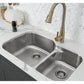 Swiss Madison Toulouse 32" x 21" Dual Stainless Steel Undermount Kitchen Sink
