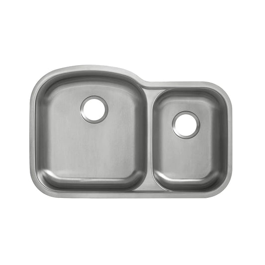 Swiss Madison Toulouse 32" x 21" Dual Stainless Steel Undermount Kitchen Sink