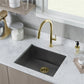 Swiss Madison Tourner 21" x 18" Single Black Stainless Steel Undermount Kitchen Sink