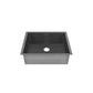 Swiss Madison Tourner 21" x 18" Single Black Stainless Steel Undermount Kitchen Sink