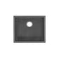 Swiss Madison Tourner 21" x 18" Single Black Stainless Steel Undermount Kitchen Sink