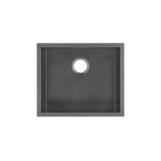 Swiss Madison Tourner 21" x 18" Single Black Stainless Steel Undermount Kitchen Sink