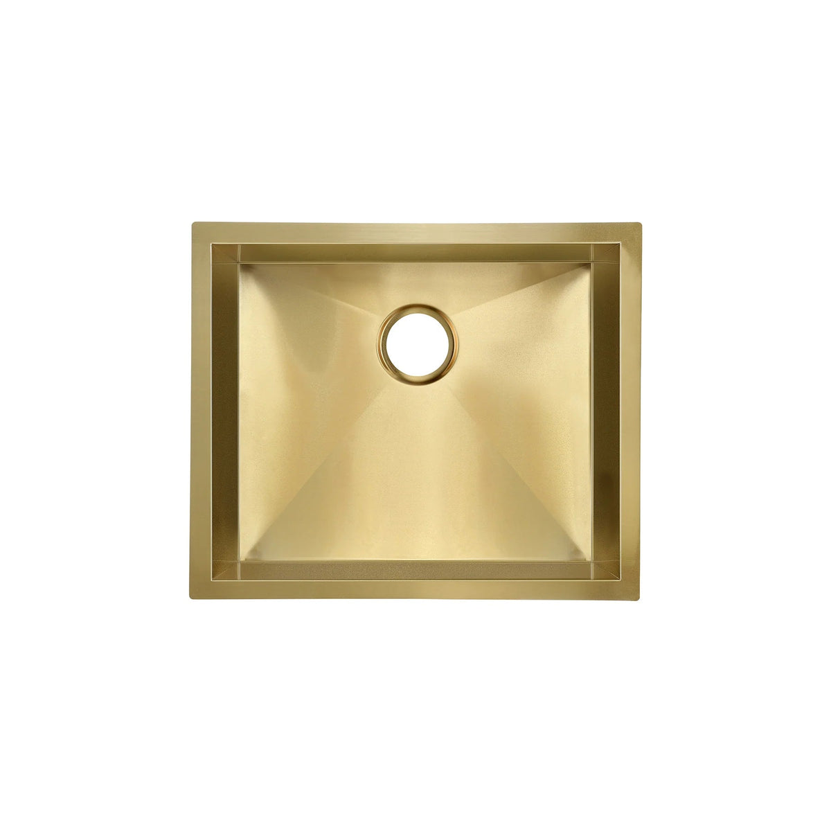 Swiss Madison Tourner 21" x 18" Single Gold Stainless Steel Undermount Kitchen Sink