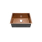 Swiss Madison Tourner 21" x 18" Single Rose Gold Stainless Steel Undermount Kitchen Sink