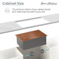Swiss Madison Tourner 21" x 18" Single Rose Gold Stainless Steel Undermount Kitchen Sink