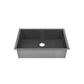 Swiss Madison Tourner 26" x 18" Single Black Stainless Steel Undermount Kitchen Sink