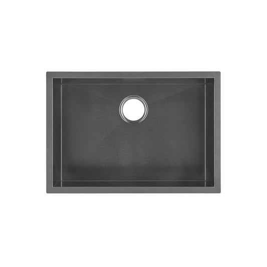 Swiss Madison Tourner 26" x 18" Single Black Stainless Steel Undermount Kitchen Sink