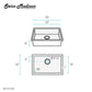Swiss Madison Tourner 26" x 18" Single Stainless Steel Undermount Kitchen Sink