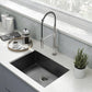 Swiss Madison Tourner 27" x 19" Single Black Stainless Steel Undermount Kitchen Sink