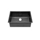 Swiss Madison Tourner 27" x 19" Single Black Stainless Steel Undermount Kitchen Sink