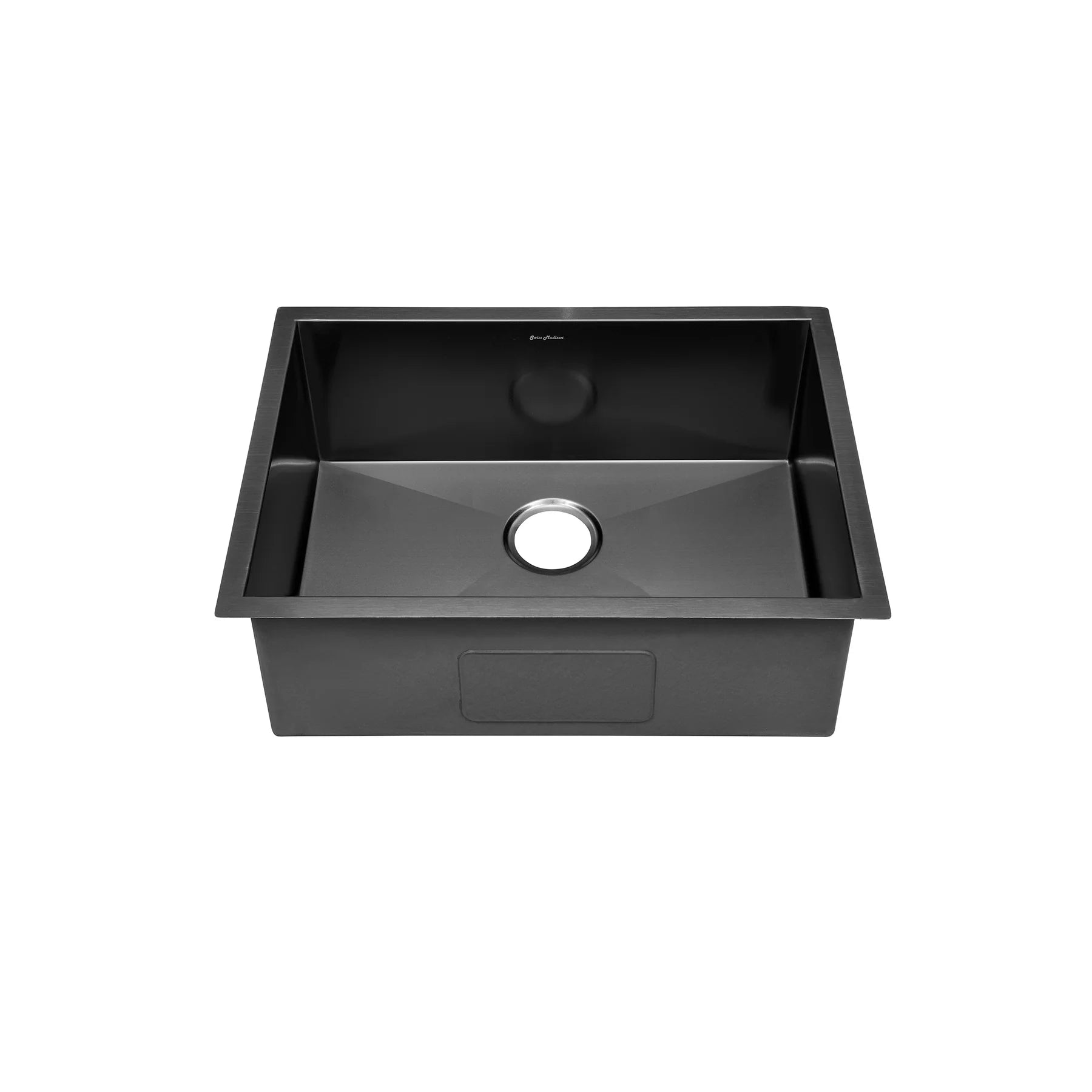 Swiss Madison Tourner 27" x 19" Single Black Stainless Steel Undermount Kitchen Sink