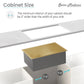 Swiss Madison Tourner 27" x 19" Single Gold Stainless Steel Undermount Kitchen Sink