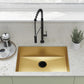 Swiss Madison Tourner 27" x 19" Single Gold Stainless Steel Undermount Kitchen Sink