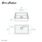Swiss Madison Tourner 27" x 19" Single Gold Stainless Steel Undermount Kitchen Sink