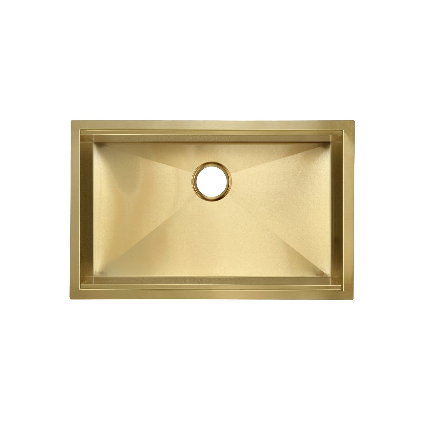 Swiss Madison Tourner 30" x 19" Gold Single Basin Stainless Steel Undermount Kitchen Workstation Sink With Drain, Cutting Board, Bottom Grid, Colander and Drying Rack