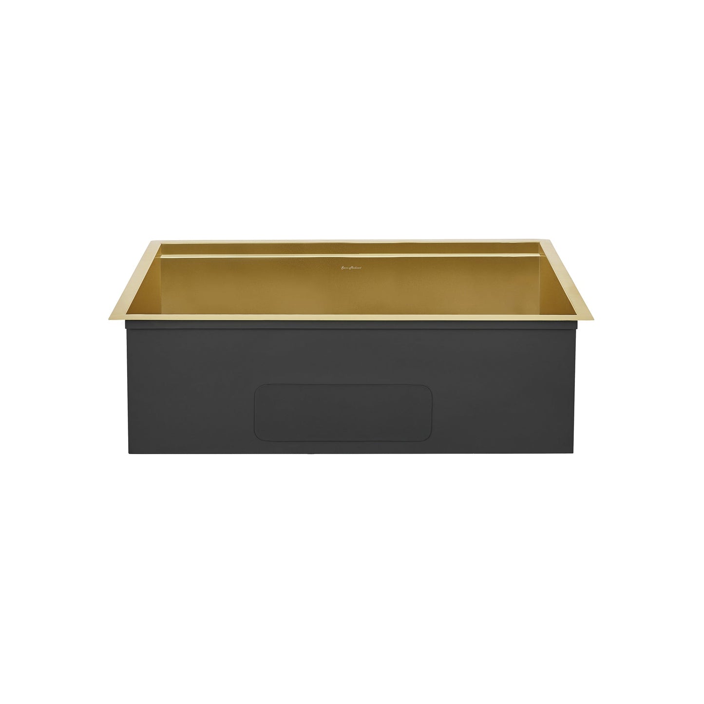 Swiss Madison Tourner 32" x 19" Gold Single Basin Stainless Steel Undermount Kitchen Workstation Sink With Drain, Cutting Board, Bottom Grid, Colander and Drying Rack