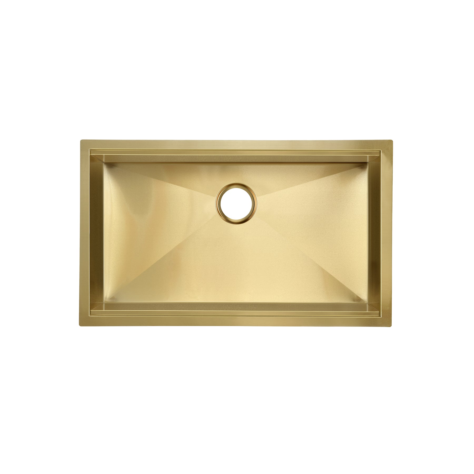 Swiss Madison Tourner 32" x 19" Gold Single Basin Stainless Steel Undermount Kitchen Workstation Sink With Drain, Cutting Board, Bottom Grid, Colander and Drying Rack