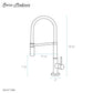 Swiss Madison Troyes 19" Single Hole Brushed Nickel Pull-Down Kitchen Faucet