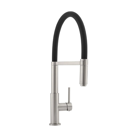 Swiss Madison Troyes 19" Single Hole Brushed Nickel Pull-Down Kitchen Faucet