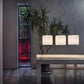 Sylcom Mask 0120-B-BLAV Milk White Ivory Wall Lamp in White Metal Finish