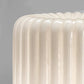 Sylcom Mask 0122-K-BL Milk White Ivory Wall Lamp in Polish Chrome Metal Finish