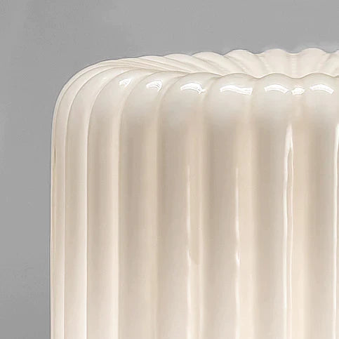 Sylcom Mask 0122-K-BL Milk White Ivory Wall Lamp in Polish Chrome Metal Finish