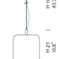 Sylcom Mask 0123-K-BL Milk White Ivory Wall Lamp in Polish Chrome Metal Finish