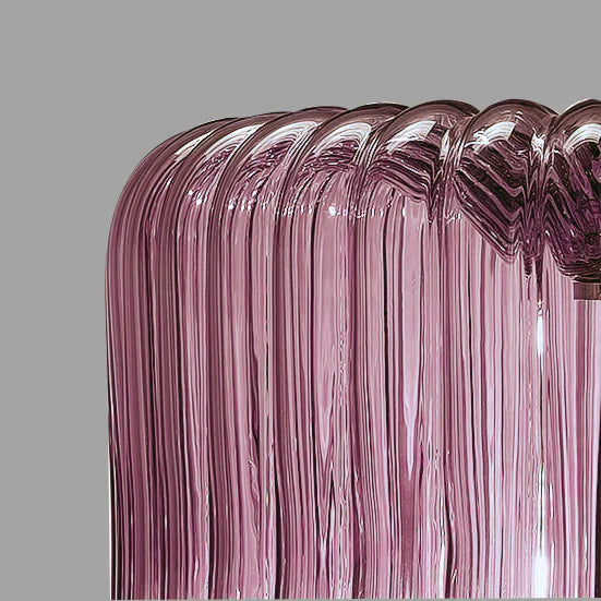 Sylcom Mask 0124-K-AMT Amethyst Wall Lamp in Polish Chrome Metal Finish