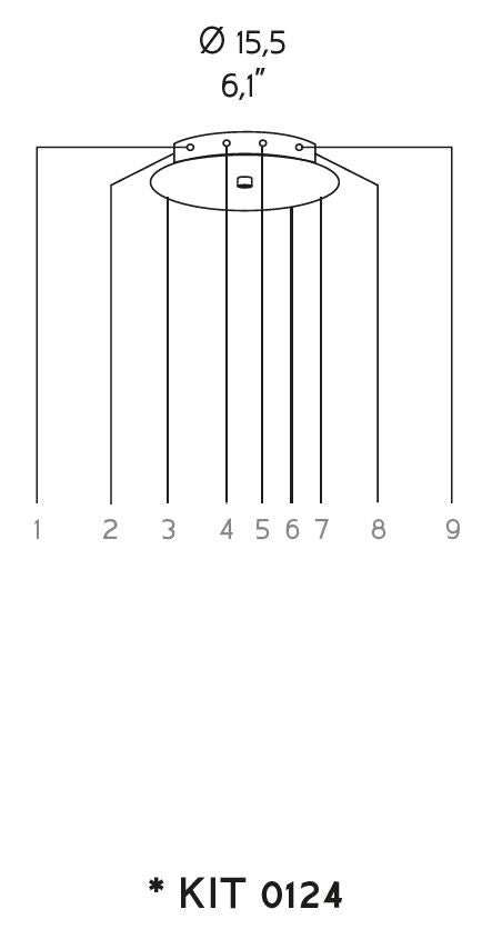 Sylcom Mask 0124-K-GRY Grey Wall Lamp in Polish Chrome Metal Finish