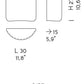 Sylcom Mask 0127-K-BLAV Milky White Clear Wall Lamp in Polish Chrome Metal Finish