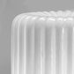Sylcom Mask 0127-K-BLAV Milky White Clear Wall Lamp in Polish Chrome Metal Finish
