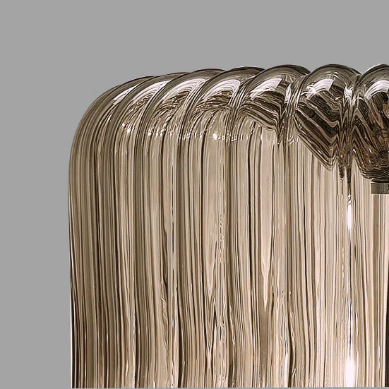 Sylcom Mask 0127-K-FU Smoked Wall Lamp in Polish Chrome Metal Finish