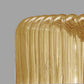 Sylcom Mask 0128-B-AS Submerged Amber Wall Lamp in White Metal Finish