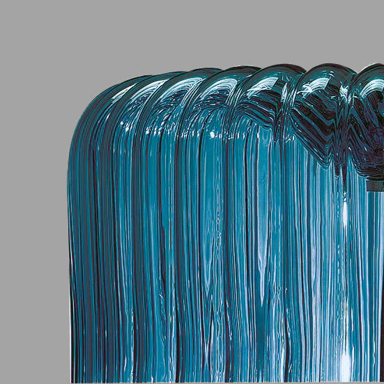 Sylcom Mask 0129-B-DEN Blue Denim Wall Lamp in White Metal Finish