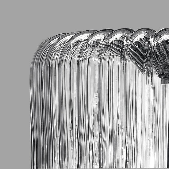 Sylcom Mask 0129-K-CR Clear Wall Lamp in Polish Chrome Metal Finish