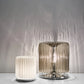 Sylcom Mask 0129-K-FU Smoked Wall Lamp in Polish Chrome Metal Finish