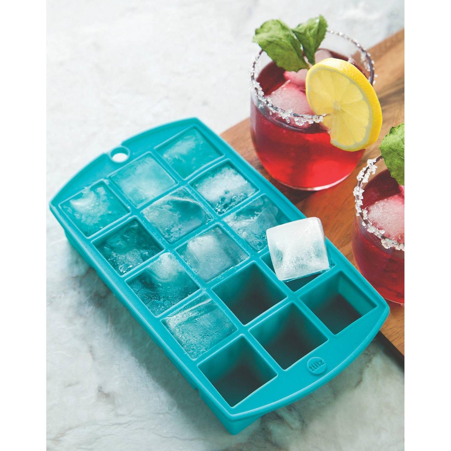 Tulz Mini Ice Block Tray - Teal - (40 Pieces)