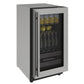 U-LINE 2218BEV 18" Stainless Frame Beverage Center With Field Reversible Door