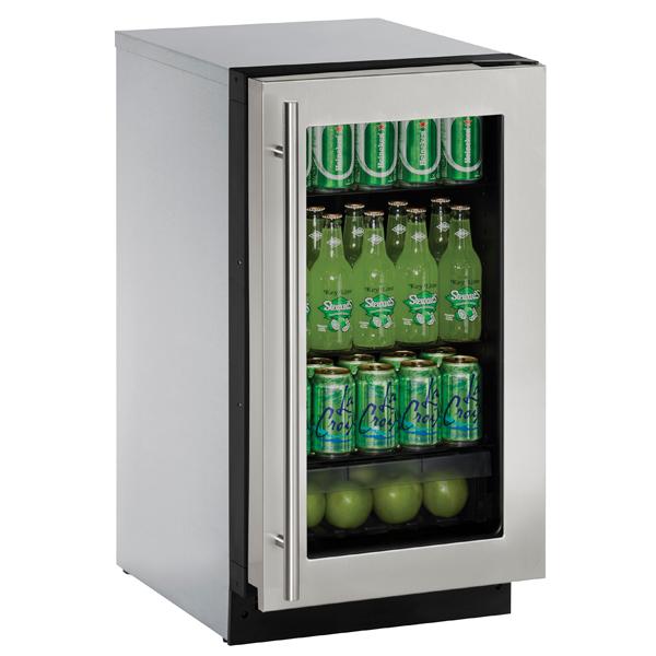 U-LINE 2218RGL 18" Stainless Frame Refrigerator