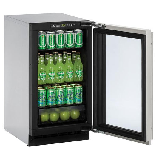 U-LINE 2218RGL 18" Stainless Frame Refrigerator