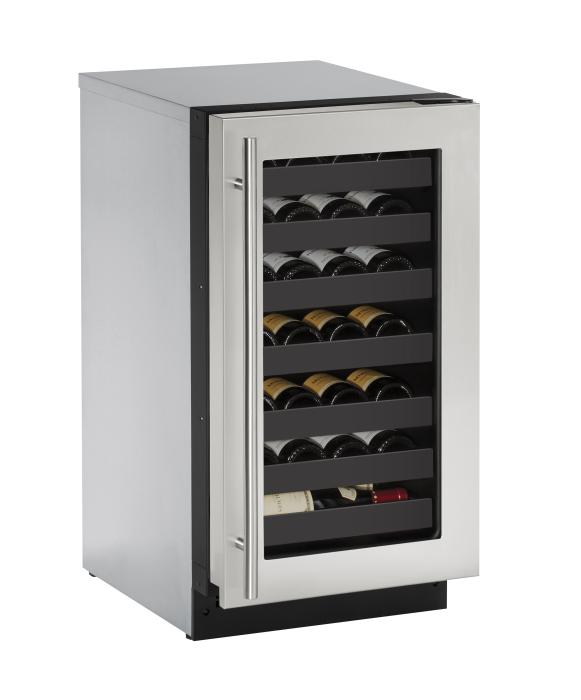 U-LINE 2218WC 18" Stainless Frame Wine Refrigerator