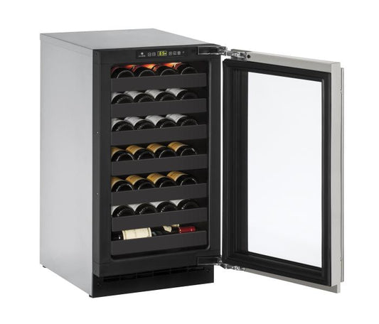 U-LINE 2218WC 18" Stainless Frame Wine Refrigerator
