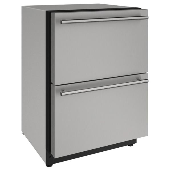 U-LINE 2224DWR 24" Stainless Solid Refrigerator Drawers