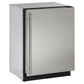 U-LINE 2224R 24" Stainless Solid Refrigerator With Reversible Door