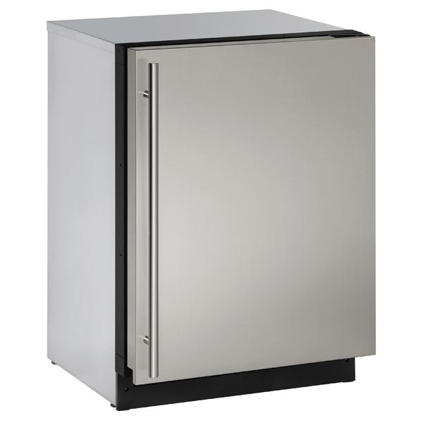 U-LINE 2224R 24" Stainless Solid Refrigerator With Reversible Door