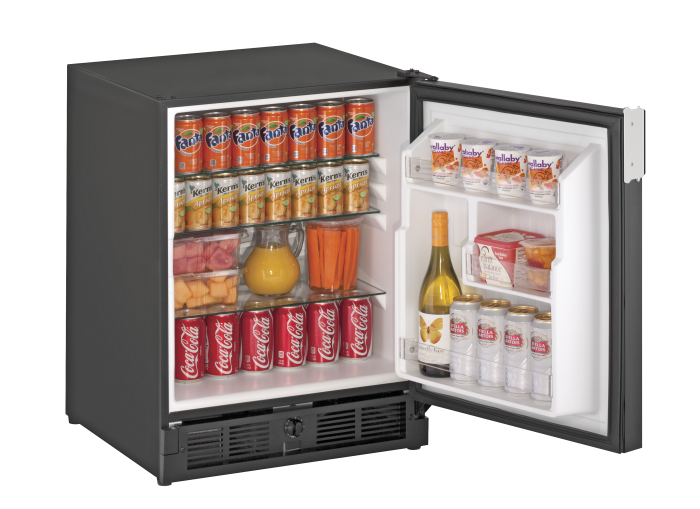 U-LINE 29R 21" Black Solid Refrigerator With Reversible Door