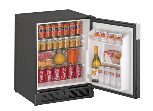 U-LINE 29R 21" Black Solid Refrigerator With Reversible Door
