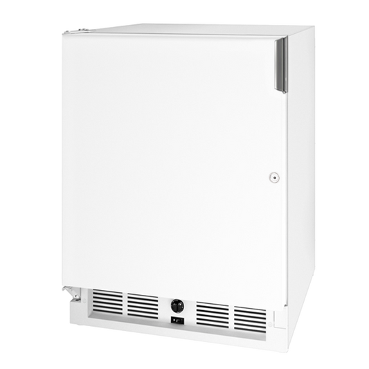 U-LINE 29R 21" White Solid Refrigerator With Lock and Left-Hand Hinge